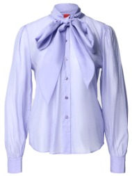 hugo πουκαμισο elegant logo δεσιμο λαιμο μωβ