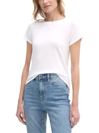 dkny t-shirt logo λευκο