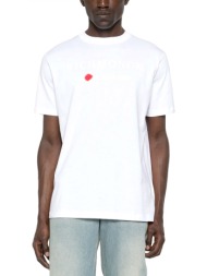 richmond x t-shirt sakanta logo λευκο