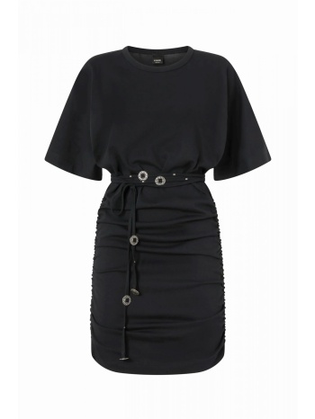 pinko φορεμα anguillara abito jersone μαυρο