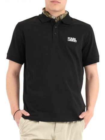 karl lagerfeld polo logo μαυρο