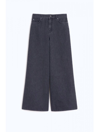 max mara weekend παντελονι jeans wkdvega wide leg γκρι