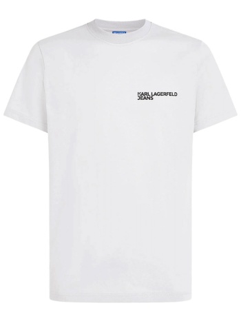 karl lagerfeld jeans t-shirt slim ss tee γκρι παγου