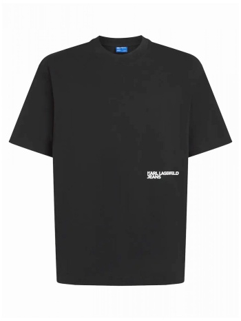 karl lagerfeld jeans t-shirt relax ss frame tee μαυρο