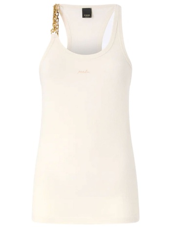 pinko φανελακι charlene tank top λευκο