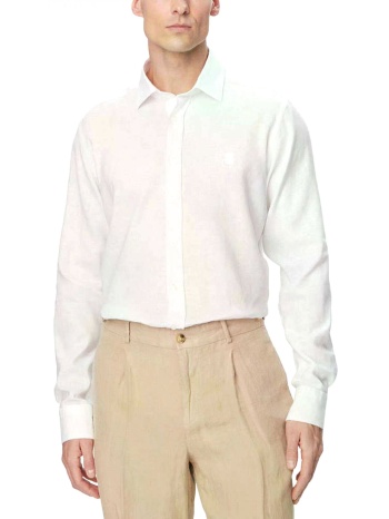 karl lagerfeld πουκαμισο rex γιακας modern fit λευκο