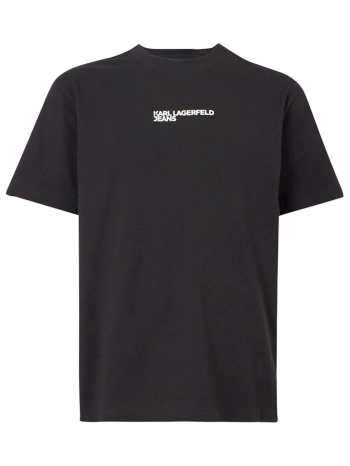 karl lagerfeld jeans t-shirt reg karl tee μαυρο