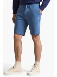 ralph lauren βερμουδα φουτερ logo ανοιχτο μπλε ραφ