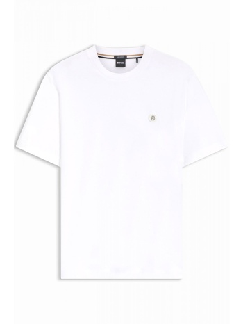 boss t-shirt c-taut-1 mercerised λευκο
