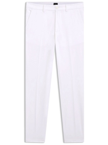boss παντελονι chino slim fit p-kaiton1-zip λευκο