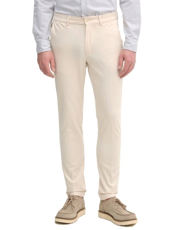 boss παντελονι chino slim fit p-kaiton1-zip εκρου