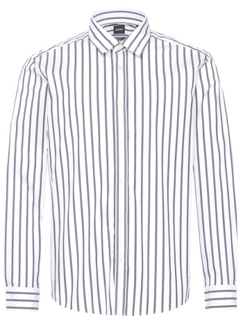boss πουκαμισο ριγε regular fit stretch h-hamk-k-c1-261