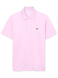 lacoste polo classic fit ροζ