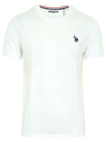 u.s.polo assn t-shirt crew neck logo bren λευκο σε προσφορά