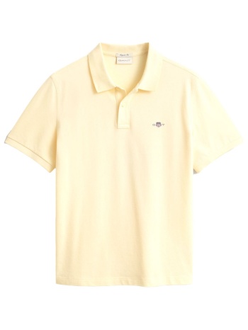 gant polo pique reg shield ss κιτρινο σε προσφορά