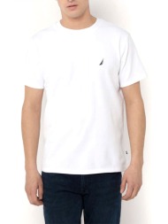 nautica performance t-shirt classic fit starboard λευκο