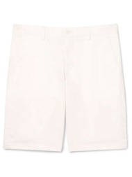 lacoste βερμουδα chino slim fit λευκο