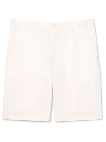 lacoste βερμουδα chino slim fit λευκο σε προσφορά