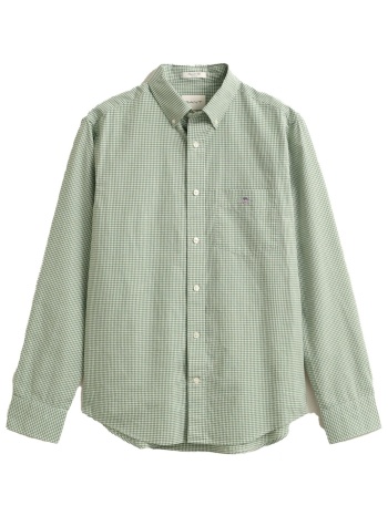 gant πουκαμισο μμ 354 dark military green καρο φυστικι σε προσφορά