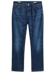 gant παντελονι 971 mid blue worn in μπλε