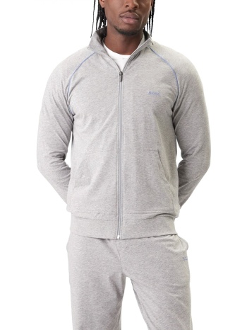 boss homewear φουτερ fullzip mixmatch jacket z γκρι