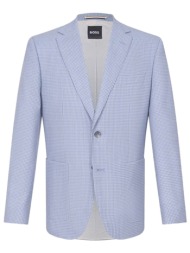 boss σακακι μικροσχεδιο lanifico tesse biella regular fit h-janson-fl-261 σιελ