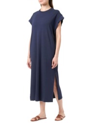 boss casual φορεμα midi c_edress_5 ανοιγματα κατω logo μπλε