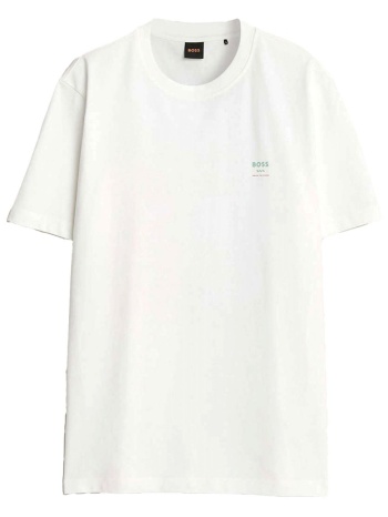 boss casual t-shirt te_groove λευκο