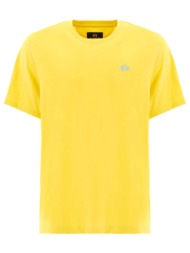 la martina t-shirt crew neck regular fit logo κιτρινο