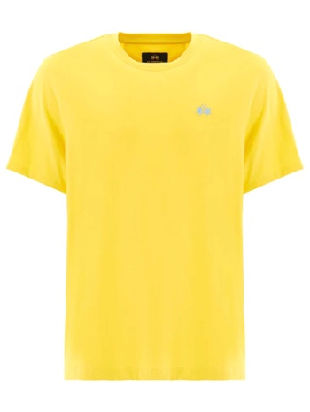 la martina t-shirt crew neck regular fit logo κιτρινο σε προσφορά