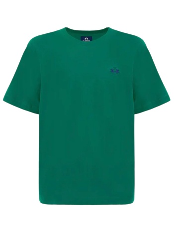 la martina t-shirt crew neck regular fit logo πρασινο σε προσφορά