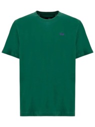la martina t-shirt crew neck regular fit logo πρασινο