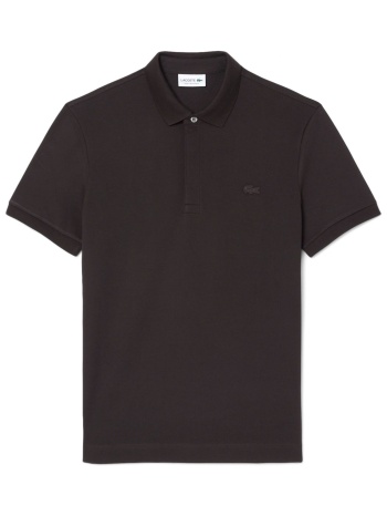 lacoste polo paris regular fit καφε σε προσφορά