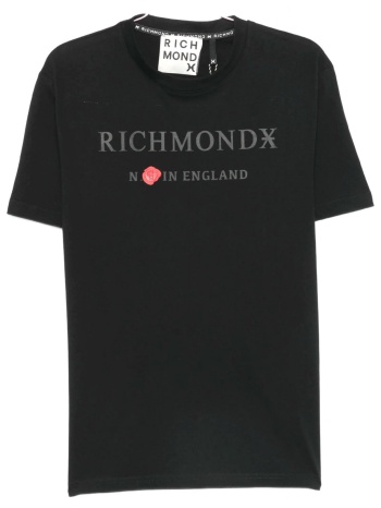 richmond x t-shirt sakanta logo μαυρο