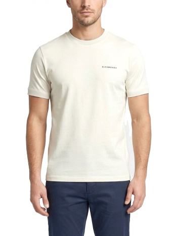 richmond x t-shirt respir logo εκρου