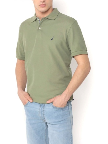 nautica performance polo classic fit χακι σε προσφορά