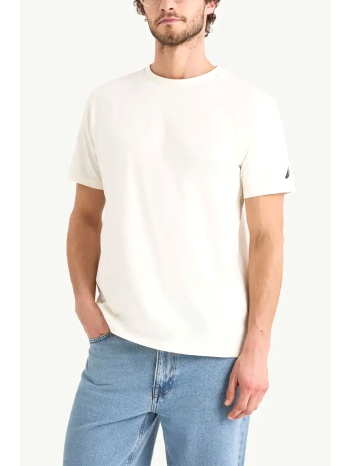 nautica t-shirt medway logo εκρου σε προσφορά