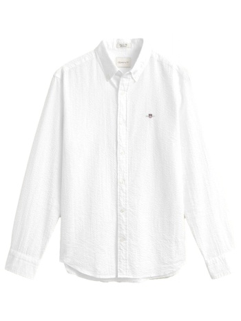 gant πουκαμισο reg seersucker shirt λευκο σε προσφορά