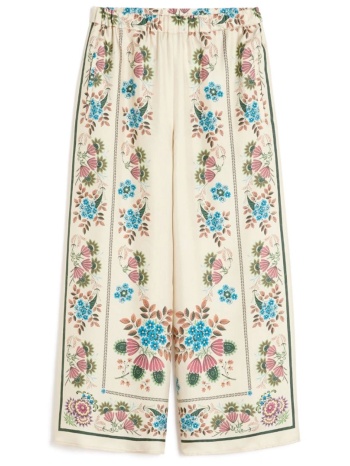 max mara weekend παντελονα wkdsnack floral μπεζ