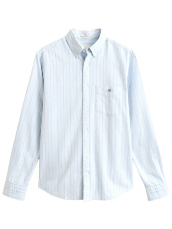 gant ποyκαμισο μμ 450 teal blue classic oxford ριγε σιελ σε προσφορά