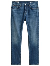gant παντελονι 972 mid blue broken in jean ανοιχτο μπλε