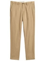 gant παντελονι 248 dark khaki slim classic chinos μπεζ