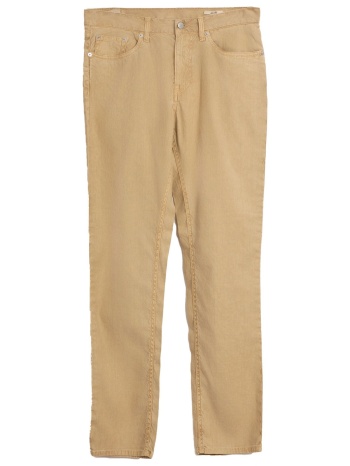gant παντελονι 200 coffee bean slim cotton linen jeans μπεζ σε προσφορά