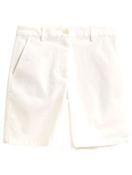 gant σορτς 113 eggshell chino λευκο