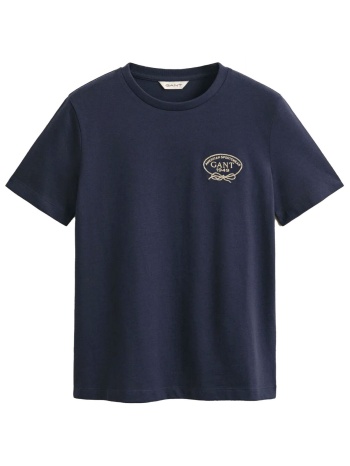 gant μπλουζα κμ 433 evening blue rope graphic t-shirt σε προσφορά