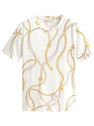 gant μπλουζα κμ 113 eggshell print t-shirt εκρου