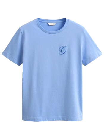 gant μπλουζα κμ 424 palace blue script t-shirt γαλαζιο σε προσφορά