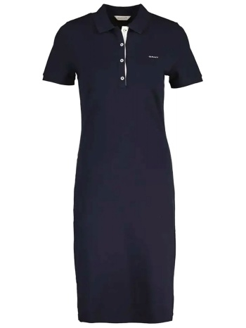 gant φορεμα 433 evening blue contrast pique σκουρο μπλε σε προσφορά