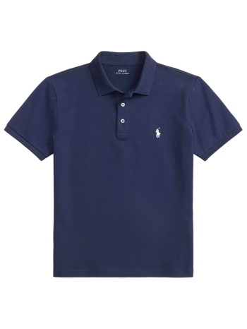 ralph lauren polo custom slim fit logo μπλε