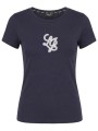 liu-jo better t-shirt logo στρας μαυρο